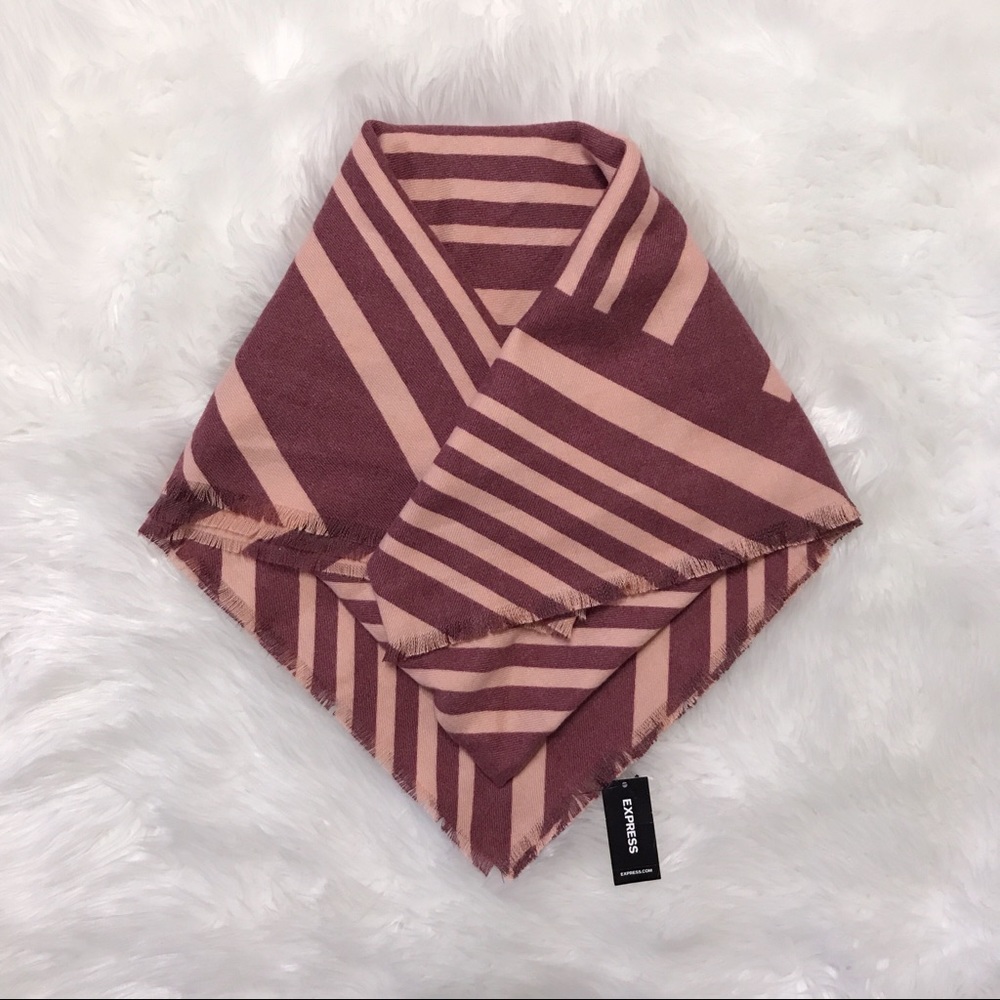 Express Striped Blanket Scarf-NWT